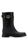 Valentino Rain Boots With Vlogo, The Bold Edition In Black
