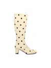 Valentino Equivoque Polka Dot Printed Boots In Multi