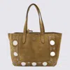 Valentino Studded Dual Handle Tote Bag In Brown