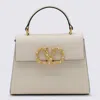 Valentino Garavani Garavani Vsling Small Handbag In Grainy Calfskin With Jewel Logo Woman Ivory Uni In White