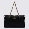Valentino Garavani Panthea Bag In Chevron-pattern Nappa In Black