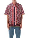 Valentino Bulles Royales Cotton Shirt In Animal Print
