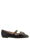 Valentino Garavani Mary-jane Bowow Ballerina In Kidskin With Studs Woman Black 35