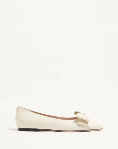 Valentino Garavani Bowow Kidskin Ballerina Woman Ivory 40.5