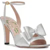 Valentino Bowow Metallic Leather Sandals