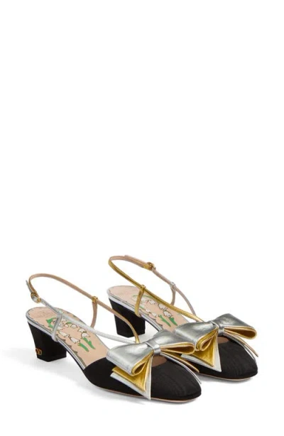 VALENTINO GARAVANI VALENTINO GARAVANI BOWOW SLINGBACK PUMP
