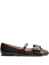 Valentino Garavani Leather Ballerinas With Stud Detailing