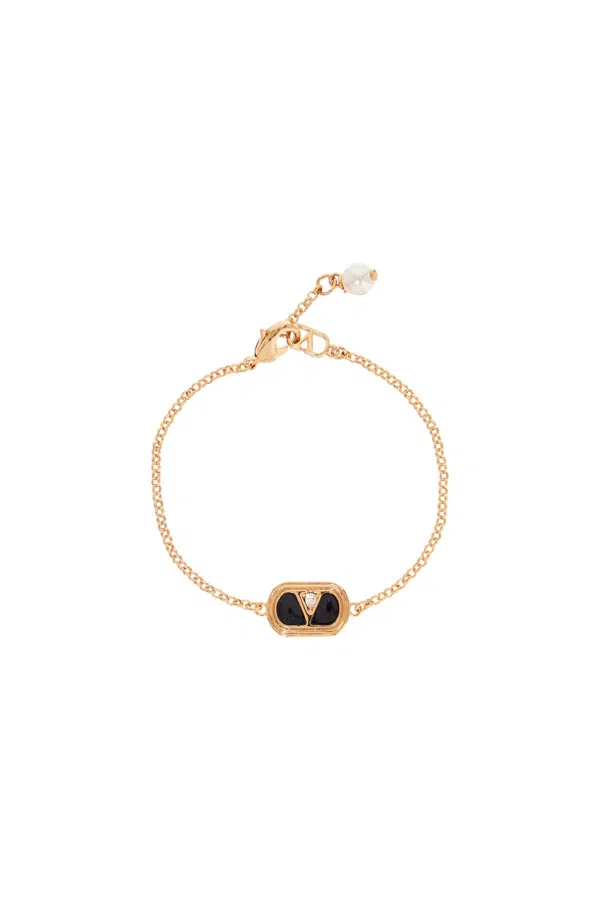 Luminoso bracciale di avorio vegetale, bracciale in oro 9kt con maglia Cartier - BRACCIALE DONNA ORO - Gioielli Santori - Creazioni d'Eccezione