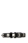Valentino Leather Bracelet Rockst In Black