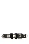 Valentino Leather Bracelet Rockst In Black