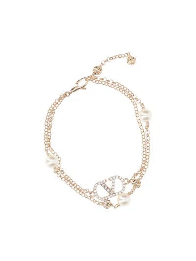 Valentino Garavani Brass Bijou Earrings In Gold