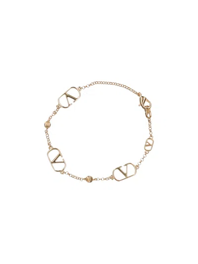 Valentino Garavani Brass Bijoux Necklace In Gold