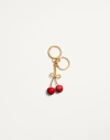 Valentino Chez  Vlogo Key Chain Bag Charm In Gold