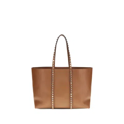 Valentino Garavani Brown Calf Leather Bos Taurus Shoulder Women's Bag