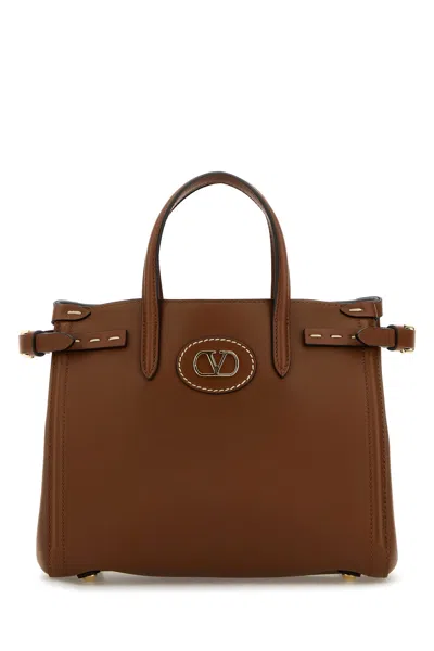 VALENTINO GARAVANI BORSA SHOPPING ANTIBES IN PELLE MARRONE DONNA
