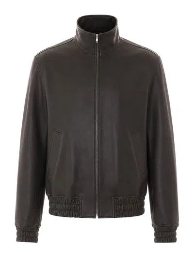 Valentino Garavani Brown Leather Jacket
