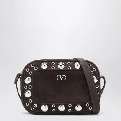Valentino Garavani Brown Suede Nellcã´te Crossbody Bag