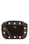 Valentino Garavani Brown Suede Nellcôte Crossbody Bag