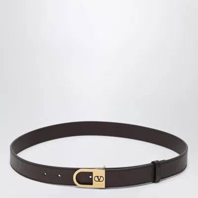 Valentino Garavani Brown Vlogo Signature Belt