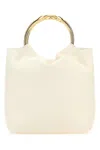 Valentino Women's Ivory Leather Bucket Bag In Beige