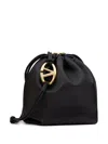 Valentino Vlogo Signature Drawstring Bag In Black