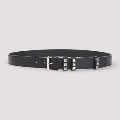 Valentino Garavani Buckle Belt 3cm In Metallic