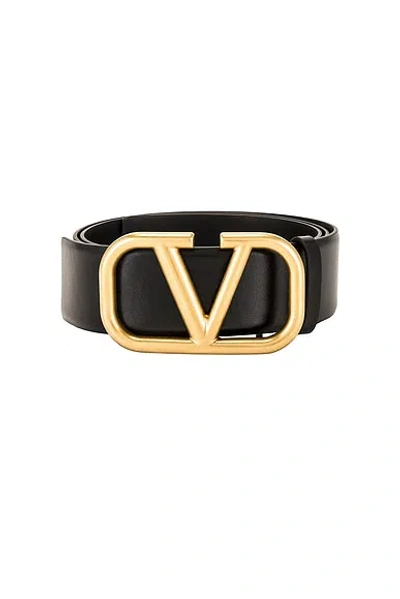 Valentino Garavani Buckle Belt In Black