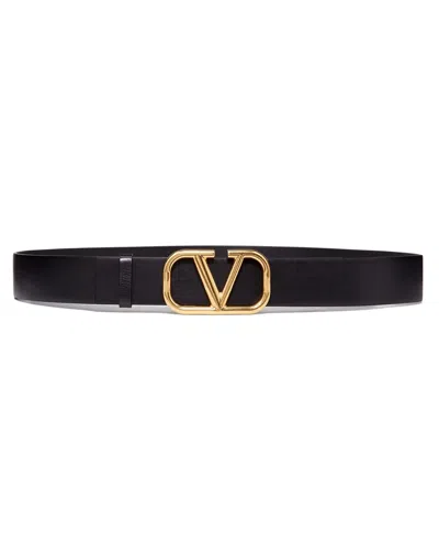 Valentino Garavani Buckle Belt H.40 In Orange