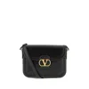 Valentino Garavani Black Shoulder Bag With Vlogo Detail On The Front In Leather Man