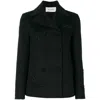 Valentino Garavani Butterfly-embroidered Coat In Black