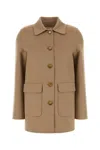 Valentino Winter Coat Tailored Fit Collared Design In Brown