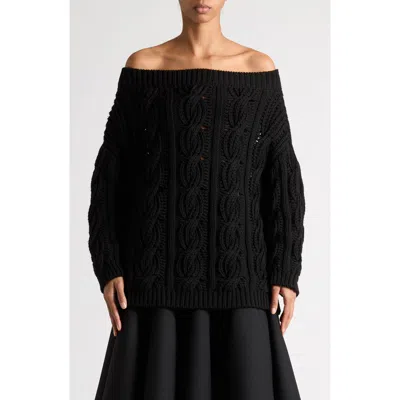 Valentino Garavani Black Wool Sweater