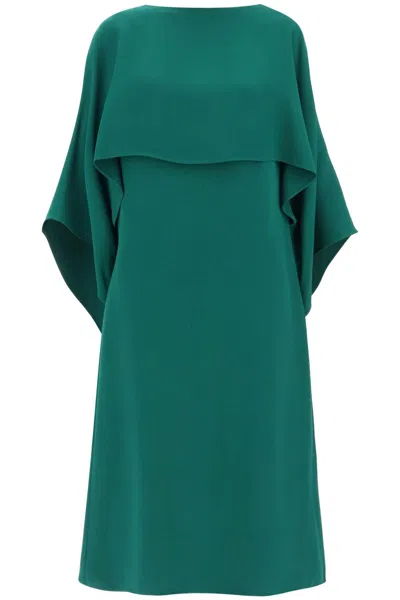 VALENTINO VALENTINO GARAVANI CADY COUTURE CAPE DRESS IN