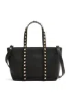 Valentino Rockstud Mini Tote In Hammered Leather
