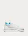 Valentino Runboot Mid Sneakers In White/silver/parrot