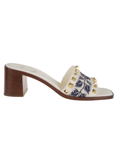 VALENTINO GARAVANI VALENTINO GARAVANI CALFSKIN SLIDE SANDALS
