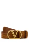 Valentino Brown Camel Leather Belt