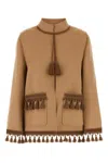 Valentino Garavani Camel Wool Blend Jacket