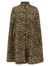 Valentino Garavani Cape In Animalier Cloth In Animal Print