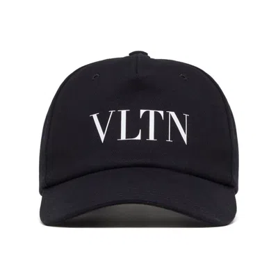 Valentino Garavani Vltn Logo Baseball Cap In Black