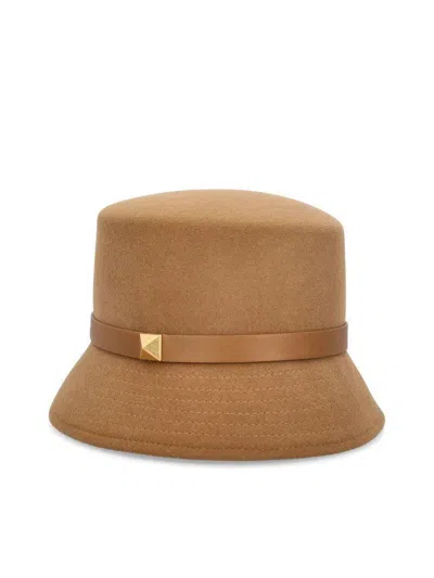 Valentino Garavani Caps & Hats In Cammello