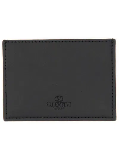 Valentino Garavani Card Holder "vltn" In Black
