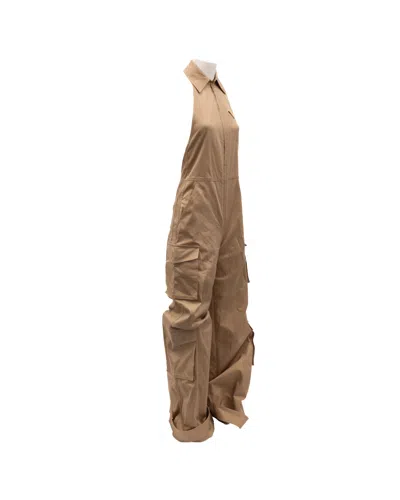 Valentino Garavani Cargo Jumpsuit In Neutral