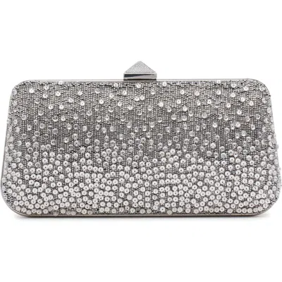 Valentino Garavani Carry Secrets Bead & Crystal Minaudière In Gn5 Silver/crystal