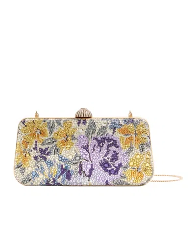 Valentino Garavani Carry Secrets Minaudiere With Flowerism Rhinestone Motif In Multi