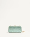 Valentino Garavani Carry Secrets Rhinestone Minaudiere Woman Crysolite Uni In Crysolite