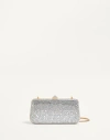 Valentino Garavani Carry Secrets Rhinestone Minaudiere Woman Crystal Uni