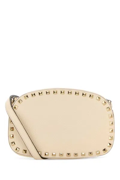 Valentino Garavani Case Crossbody Bag In Beige