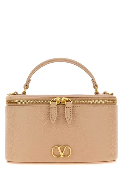 Valentino Garavani Case Top Handle Bag In Beige