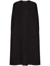 Valentino Broad-shouldered Wool-cashmere Cape In Black